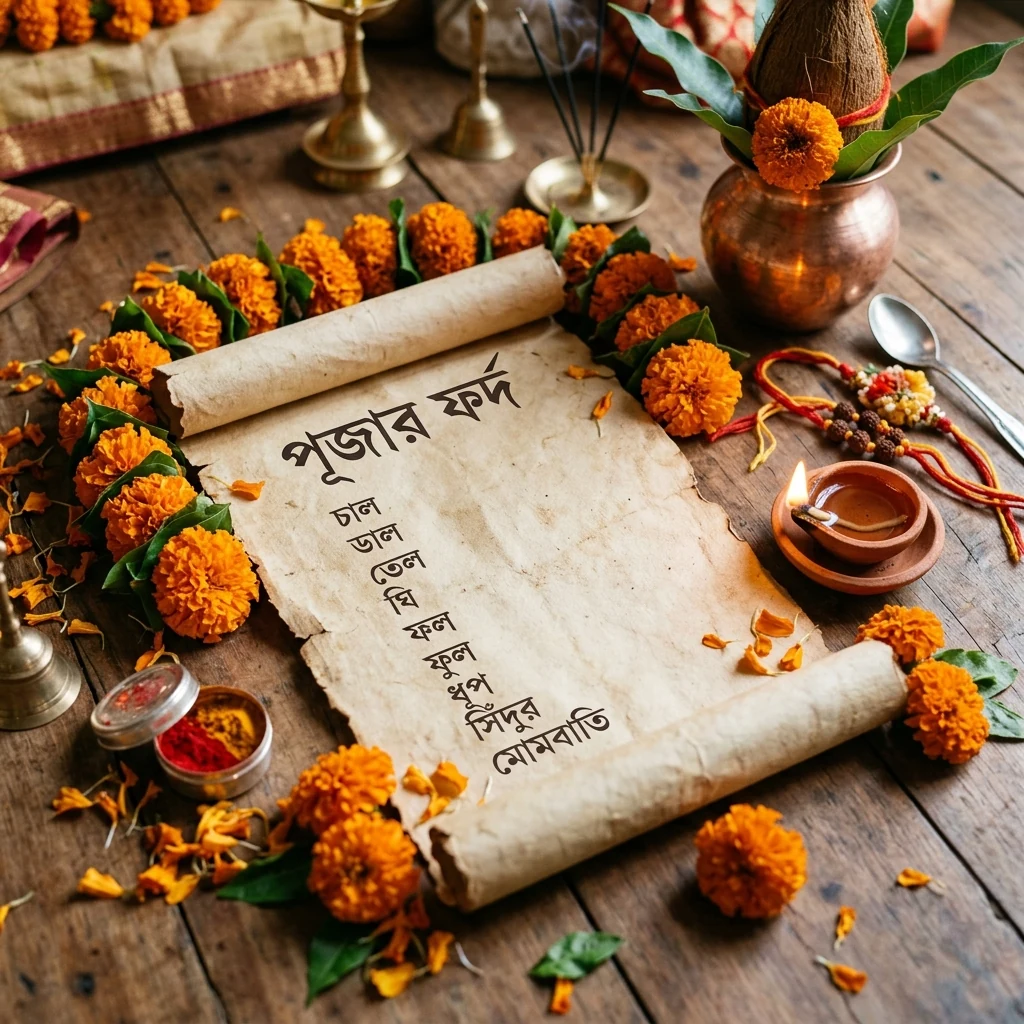 পূজার ফর্দ মেলা